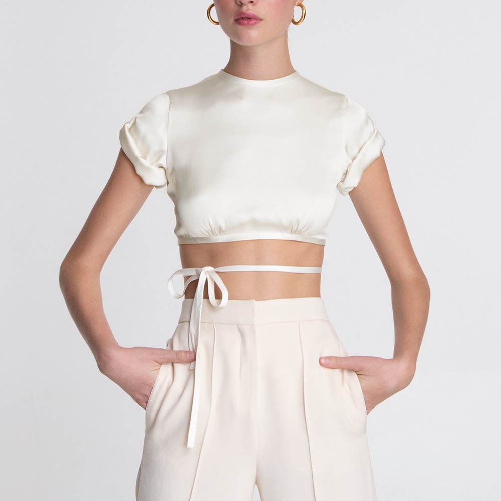 Orseund Iris Le Club Top in Ivory size Small